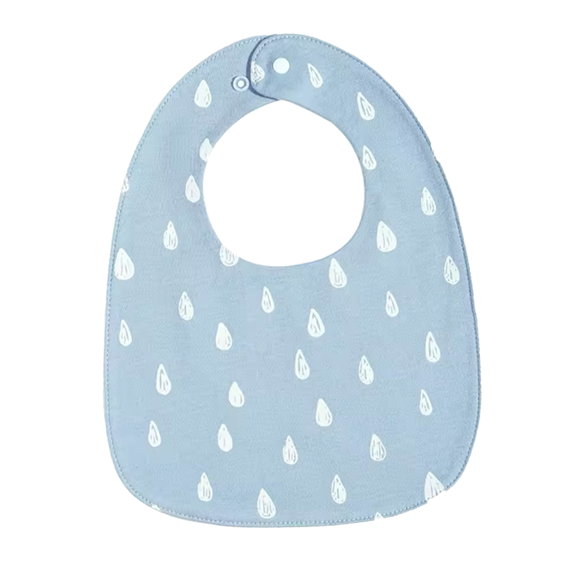 Cotton waterproof adjustable baby blue bib, the best customize gift and gifts for her and for him from Inna Carton online shop Dubai, UAE!