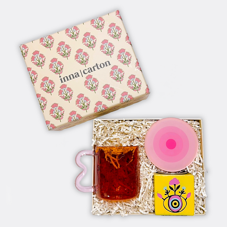 Many Mug Spiral Coaster Happy Eye Bakhour Burner, shop the best Ramadan gift gifts for her for him from Inna carton online store dubai