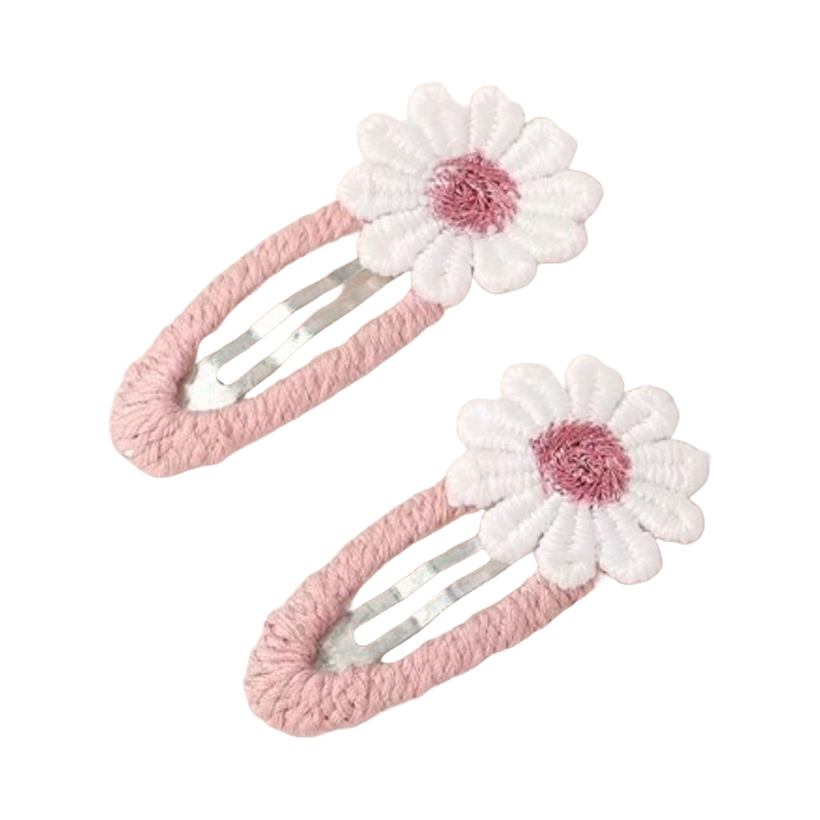 Crochet Daisy Clip Ballerina Pink, the best customize gift and gifts for her and for him from Inna Carton online shop Dubai, UAE!