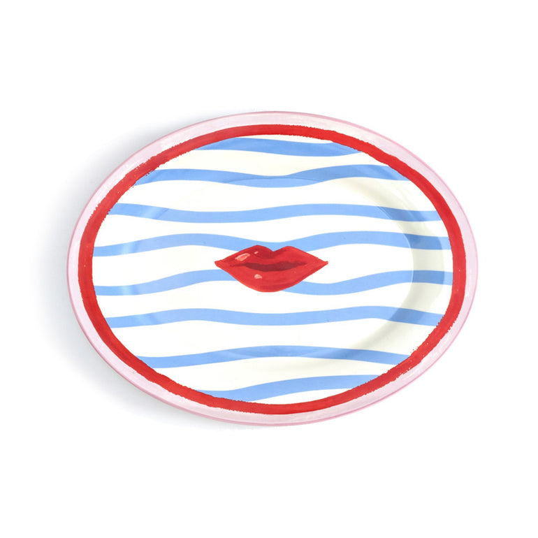 Eleanor Bowmer Electric Coast Lips Serve Platter, the best customize gift and gifts for her and for him from Inna Carton online shop Dubai, UAE!