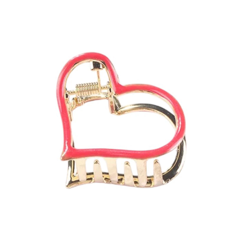 Hollow Love Claw Clip Red, the best customize gift and gifts for her and for him from Inna Carton online shop Dubai, UAE!