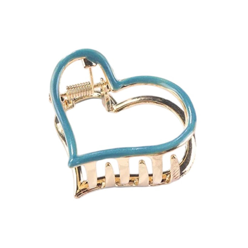 Hollow Love Claw Clip Blue, the best customize gift and gifts for her and for him from Inna Carton online shop Dubai, UAE!