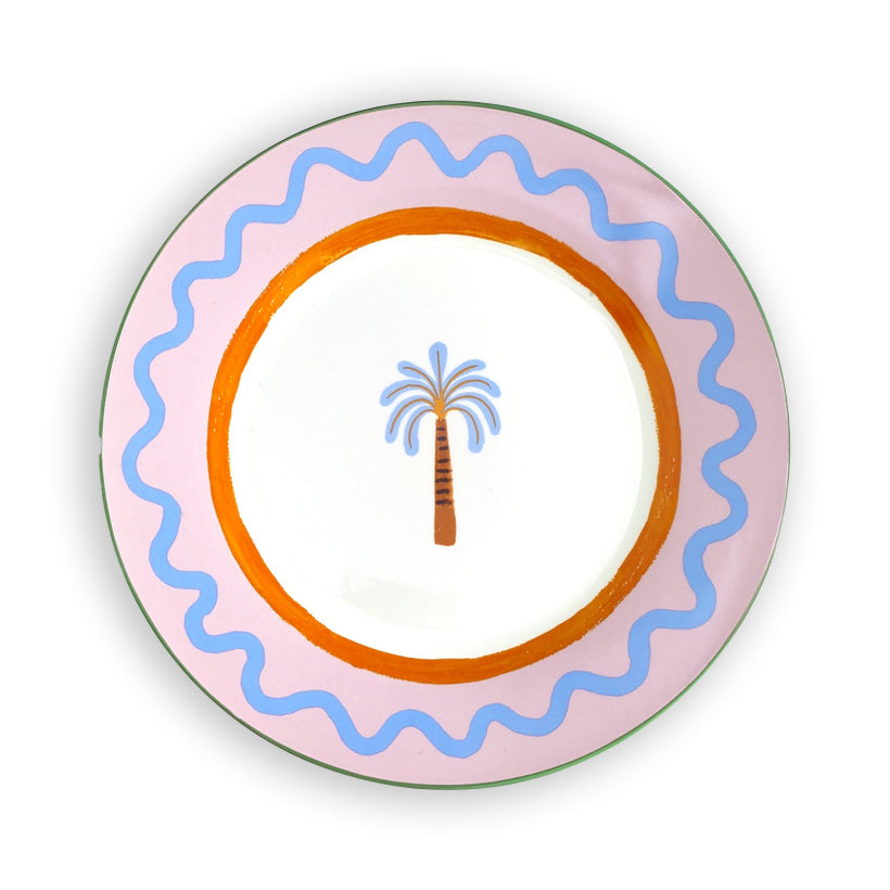 Eleanor Bowmer Electric Coast Palm Tree Dinner Plate, the best customize gift and gifts for her and for him from Inna Carton online shop Dubai, UAE!