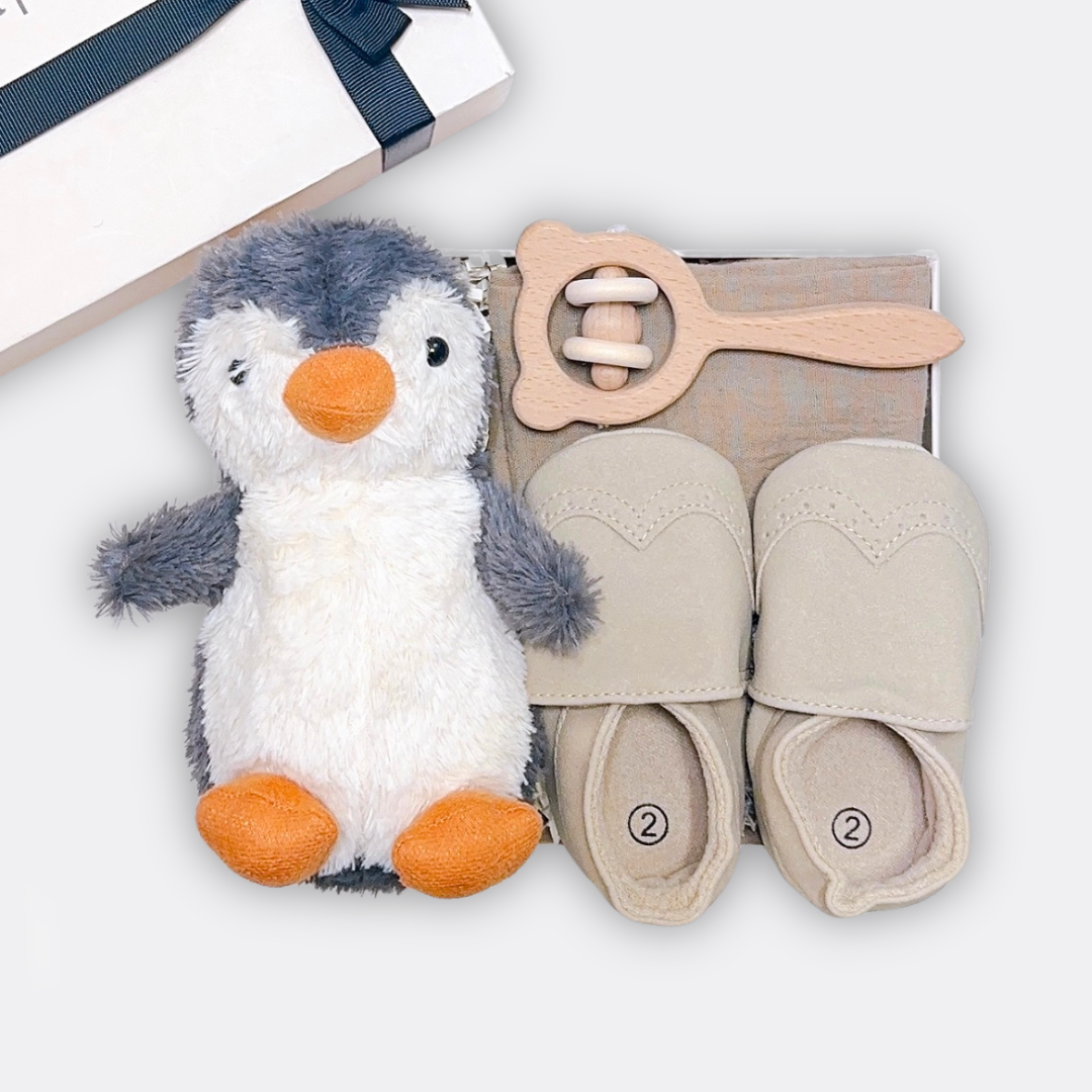 baby Peggy Soft Toy My Moccasin Muslin Square Bear Rattle, the best customize gift and gifts for her and for him from Inna Carton online shop Dubai, UAE!