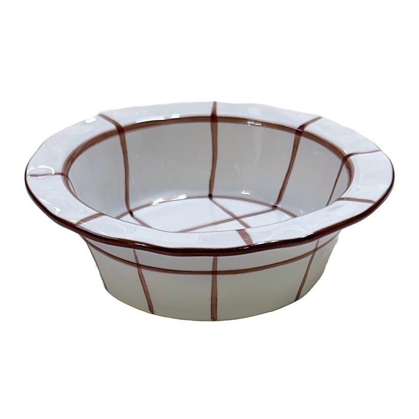 Plaid Bowl White, the best customize gift and gifts for her and for him from Inna Carton online shop Dubai, UAE!