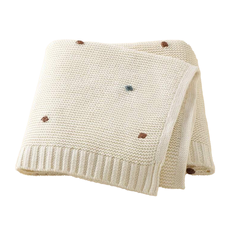 Pom Knit Blanket, the best customize gift and gifts for her and for him from Inna Carton online shop Dubai, UAE!