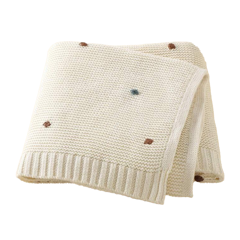 Pom Knit Blanket, the best customize gift and gifts for her and for him from Inna Carton online shop Dubai, UAE!