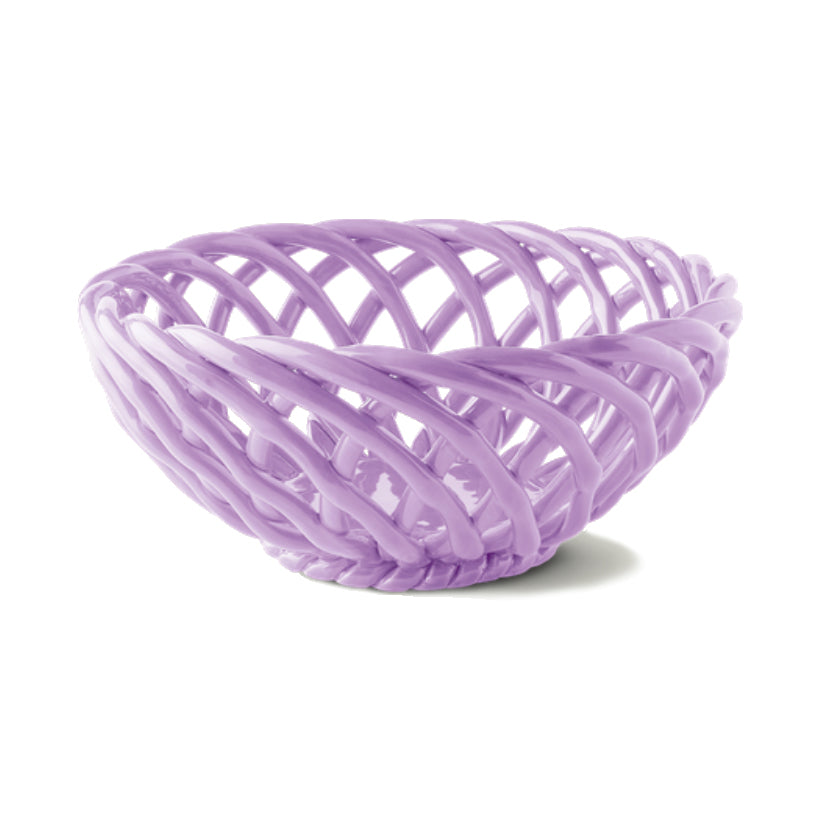 Sicilia Ceramic Large Basket | Lilac, the best customize gift and gifts for her and for him from Inna Carton online shop Dubai, UAE!