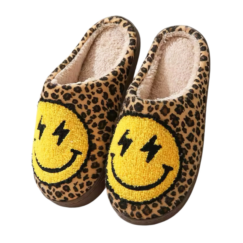 Smiley Leopard Slippers, the best customize gift and gifts for her and for him from Inna Carton online shop Dubai, UAE!