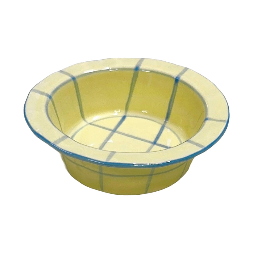 Plaid Bowl Yellow, the best customize gift and gifts for her and for him from Inna Carton online shop Dubai, UAE!